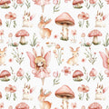 Wonderland fairy tale animal fabric