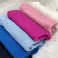 Wrinkled jacquard crepe fabric