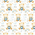 Cute baby bear nursery fabric