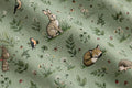 Meadow Critter Animal Print Cotton — Pattern detail view