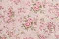 Pink Floral Linen — Pattern detail view
