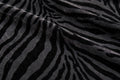 Zebra Nights Velvet — Pattern detail view