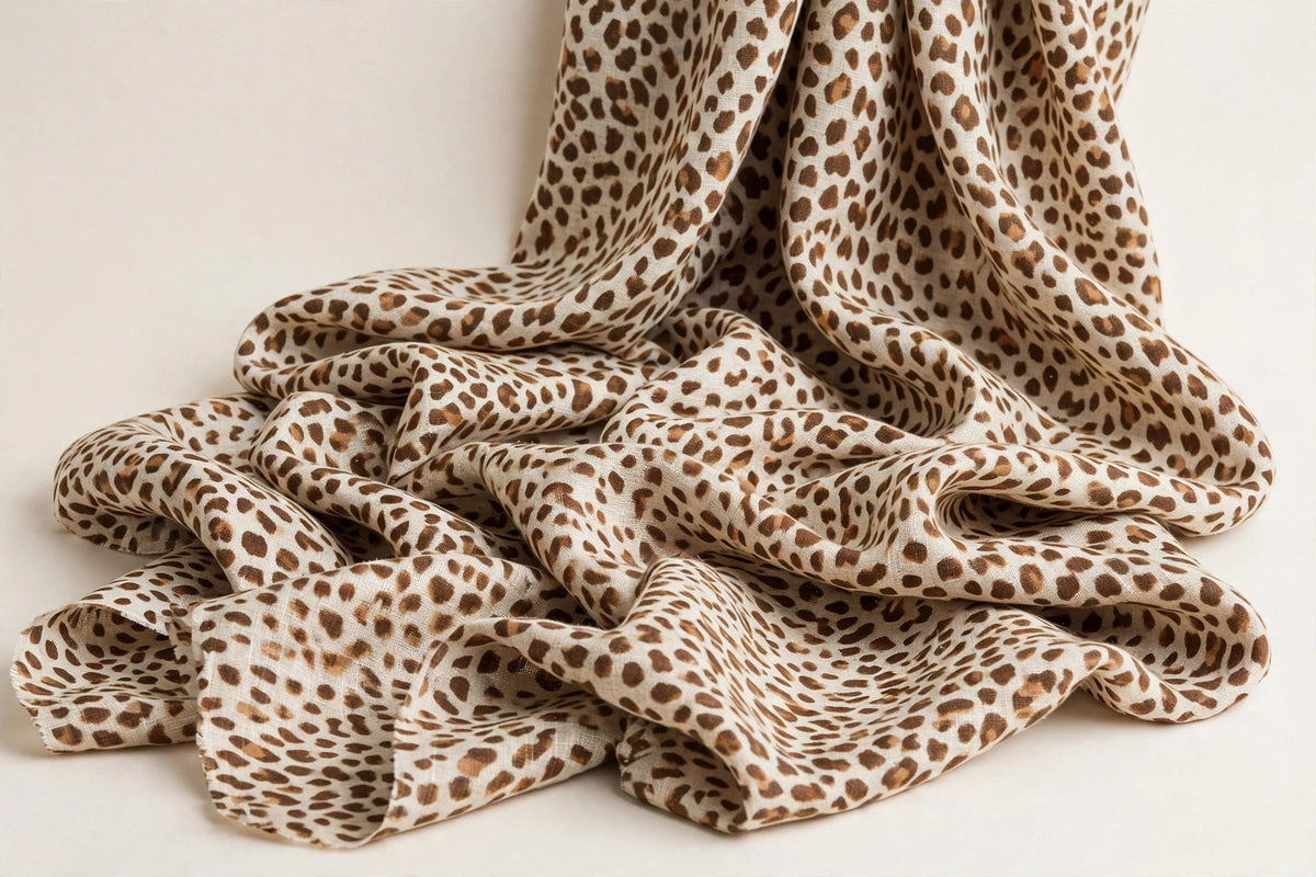 Desert Animal Print Linen — Original product photo