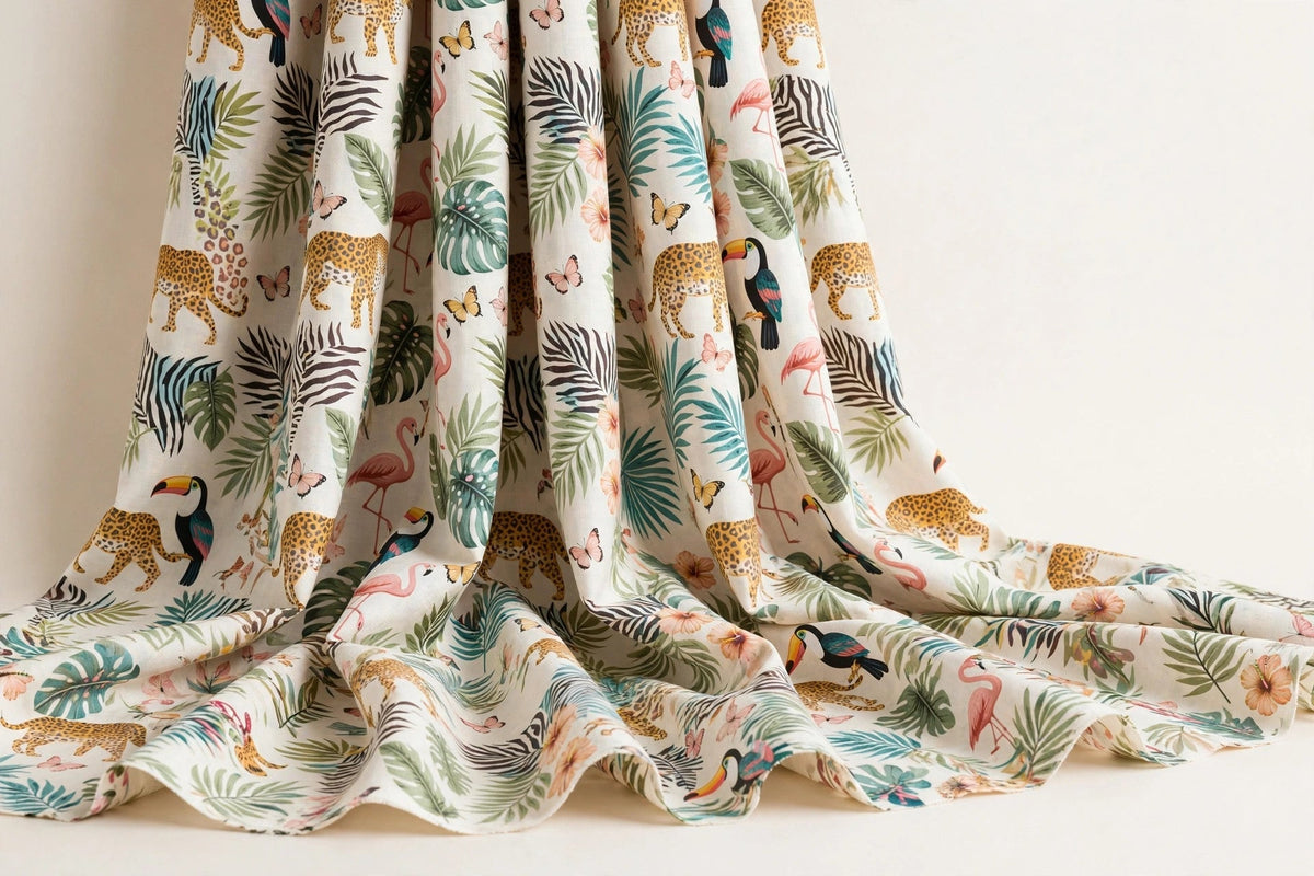 Tropical Animal Print Cotton — Original product photo