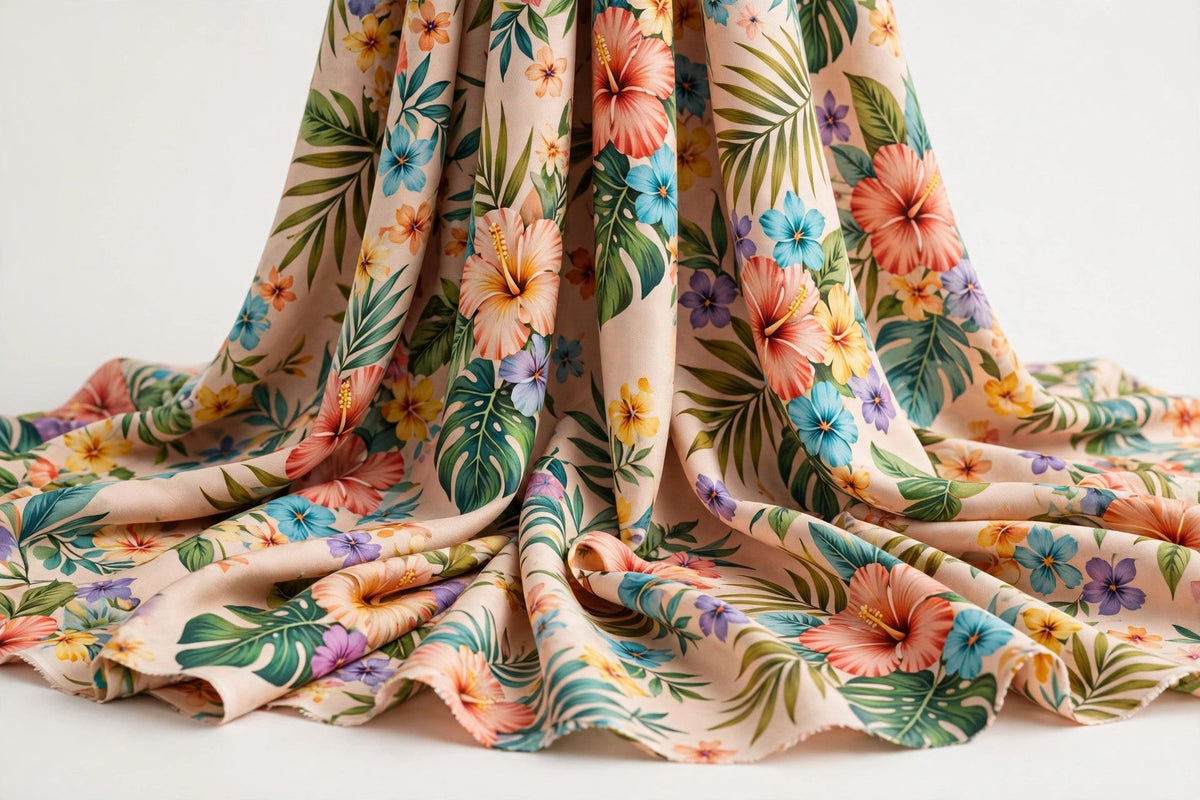 Tropical Floral Rayon — Original product photo