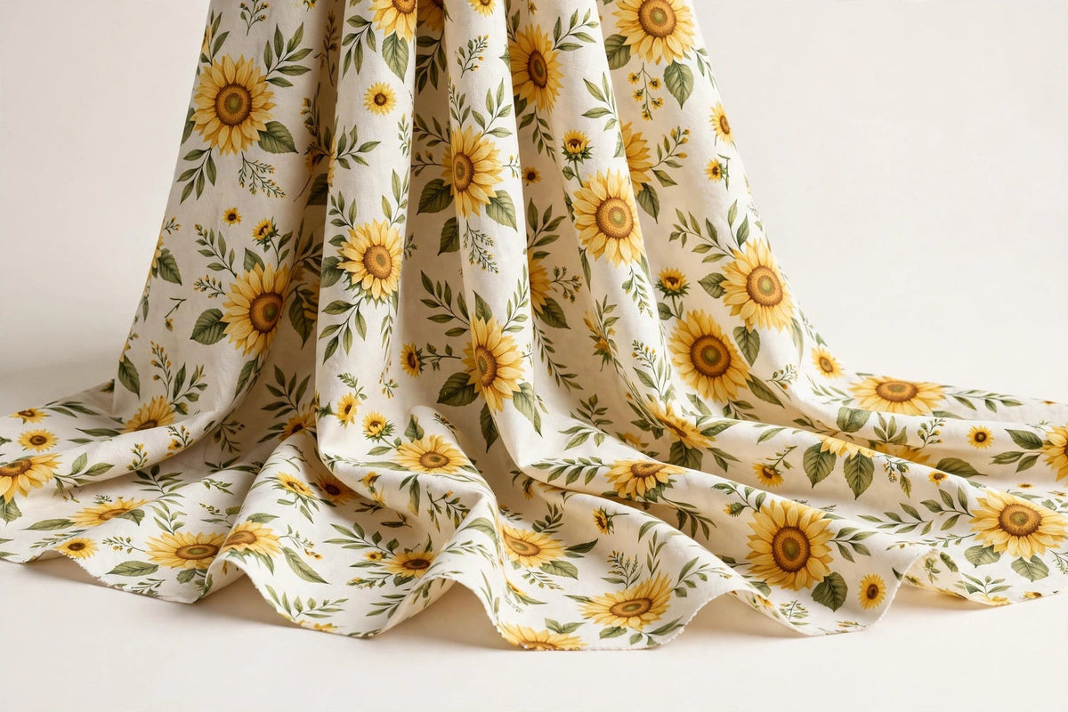 Sunflower Print Cotton — Original product photo
