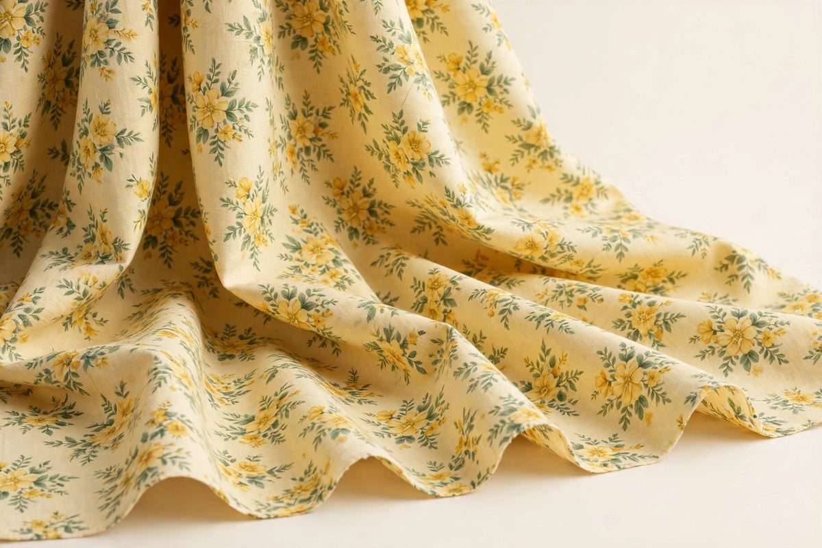 Yellow Floral Cotton — Original product photo