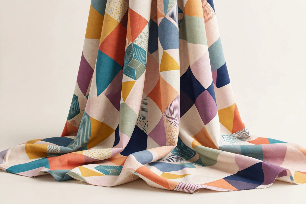 Abstract Geo Cotton — Original product photo