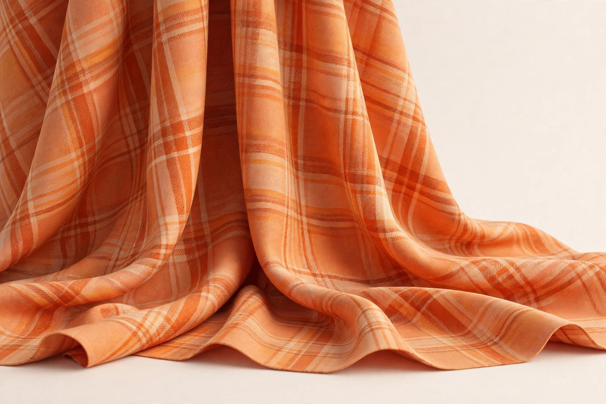 Sunset Plaid Rayon — Original product photo
