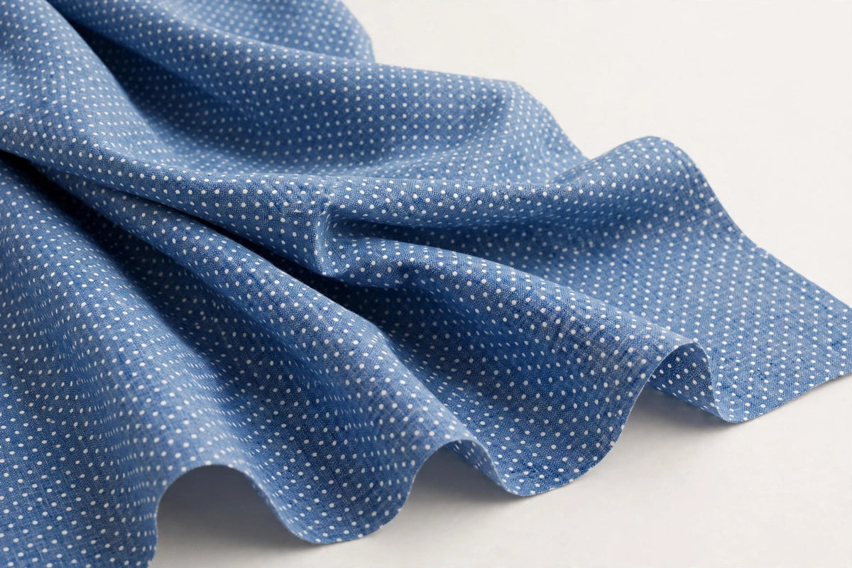Pin Dot Chambray Cotton — Original product photo