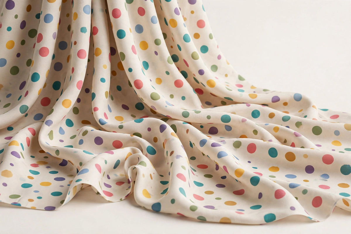Scattered Polka Dot Rayon — Original product photo
