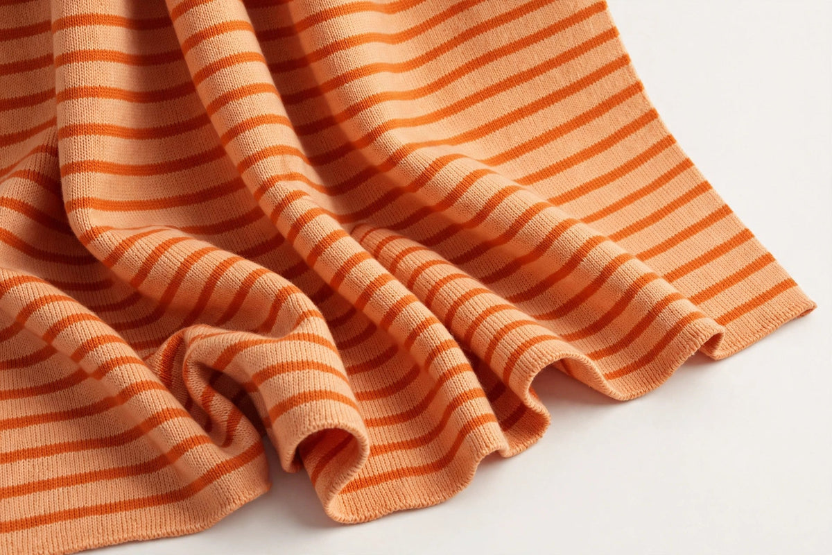 Orange Stripe Knit — Original product photo