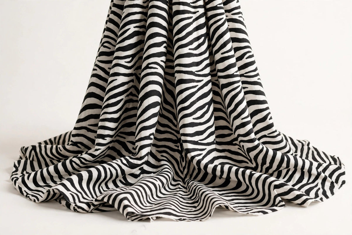 Zebra Tuxedo Cotton — Original product photo