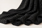 Midnight Zebra French Terry — Original product photo