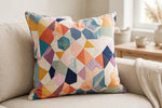 Abstract Geo Cotton — Lifestyle cushion view
