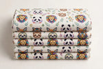 Animal Faces Cotton — Folded stack view