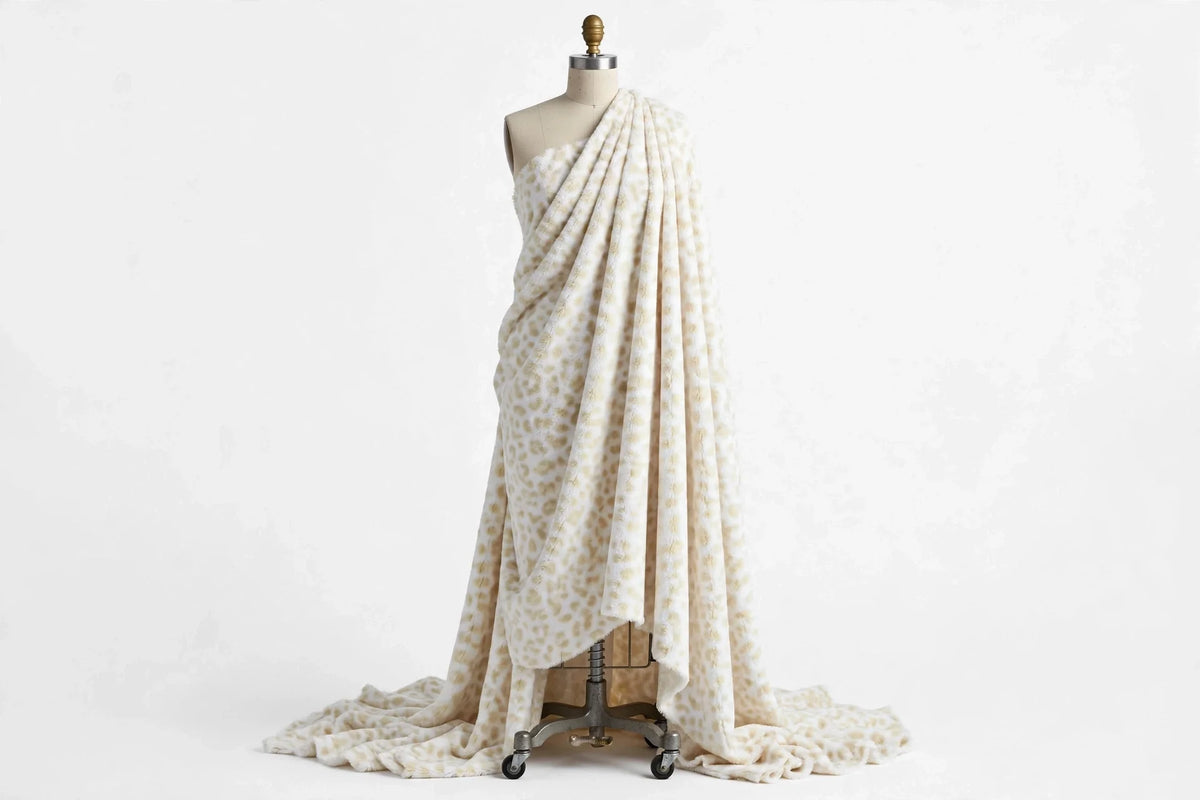 Arctic Animal Print Fleece — Draped view