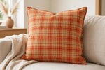 Autumn Plaid Cotton — Lifestyle cushion view