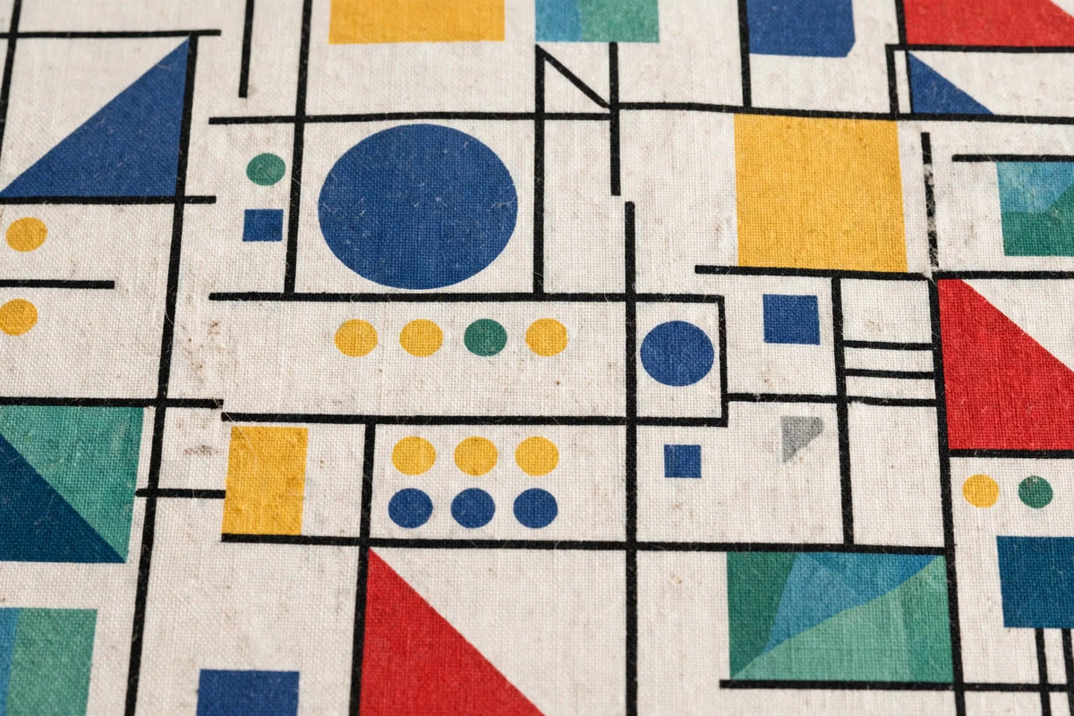 Bauhaus Cotton — Pattern detail view