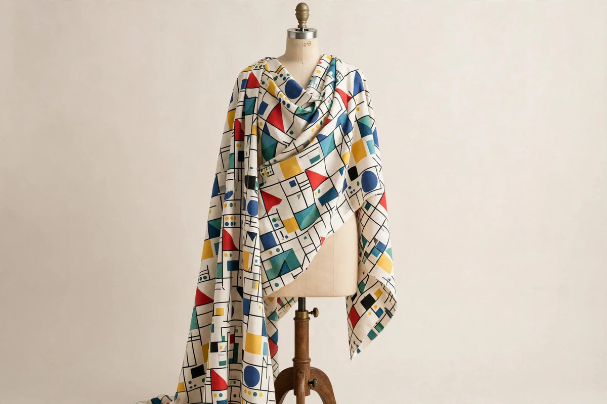Bauhaus Cotton — Draped view