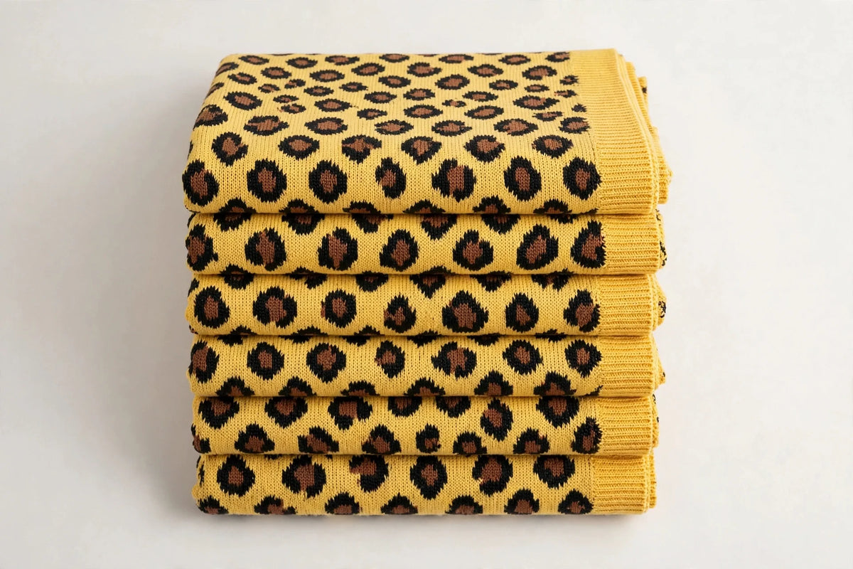 Big Cat Animal Print Knit — Folded stack view