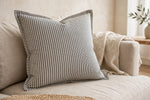Black & White Stripe — Lifestyle cushion view