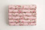 Blush Peony Floral Cotton — Folded stack view