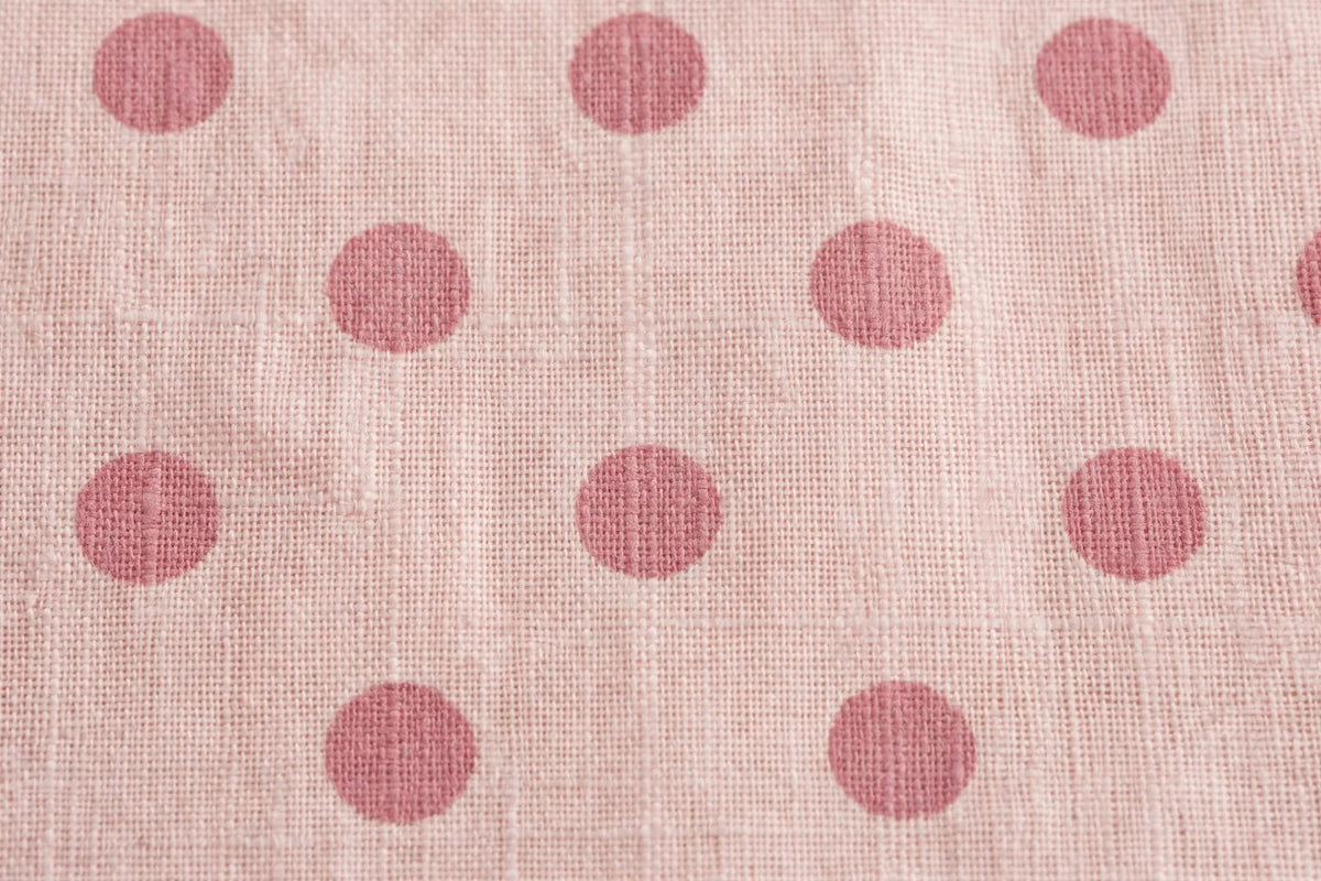 Blush Polka Dot Cotton — Pattern detail view