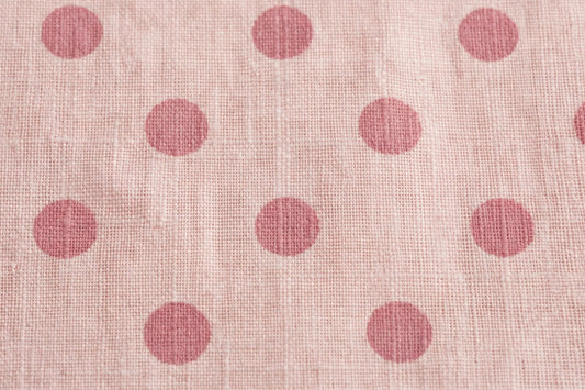 Blush Polka Dot Cotton — Pattern detail view