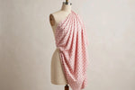 Blush Polka Dot Cotton — Draped view