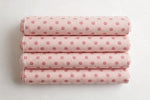 Blush Polka Dot Cotton — Folded stack view