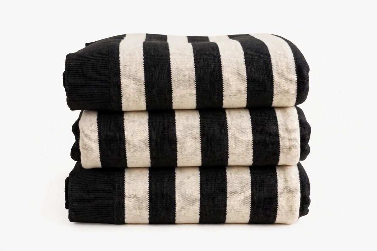Bold Stripe Jersey Knit — Folded stack view