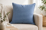 Breton Stripe Knit — Lifestyle cushion view