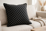 Checkerboard Knit — Lifestyle cushion view