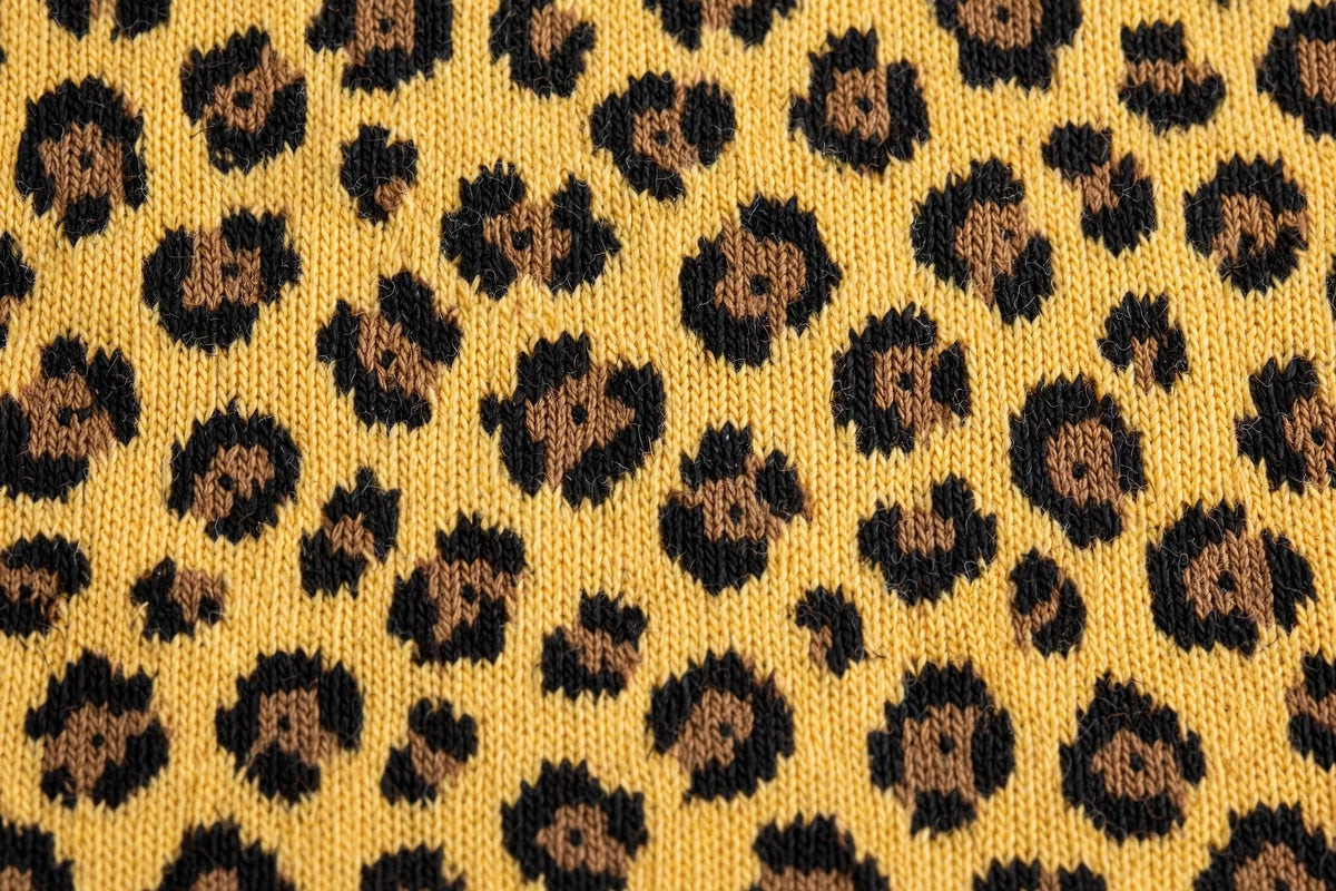 Cheetah Print Jersey — Pattern detail view