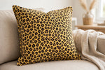 Cheetah Print Jersey — Lifestyle cushion view