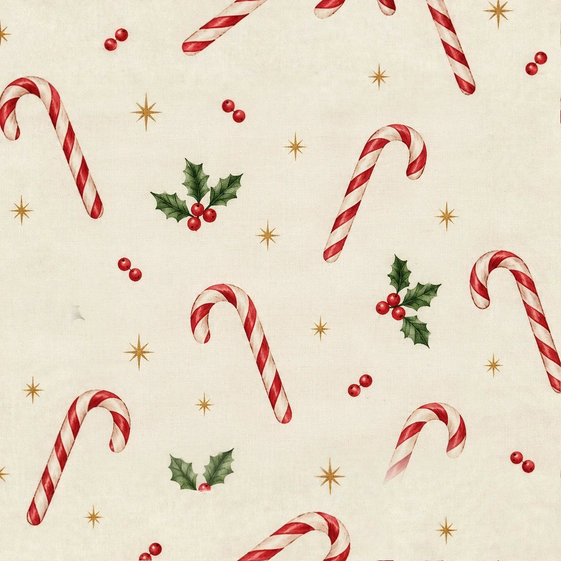 Candy Canes & Bows — pattern artwork