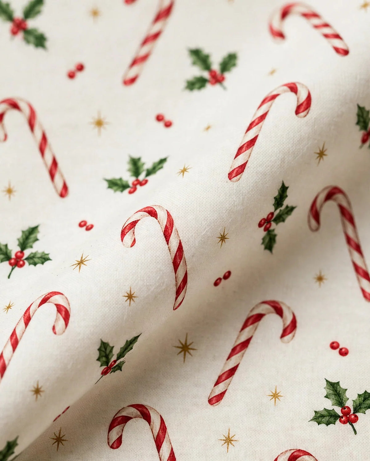 Candy Canes & Bows — detail