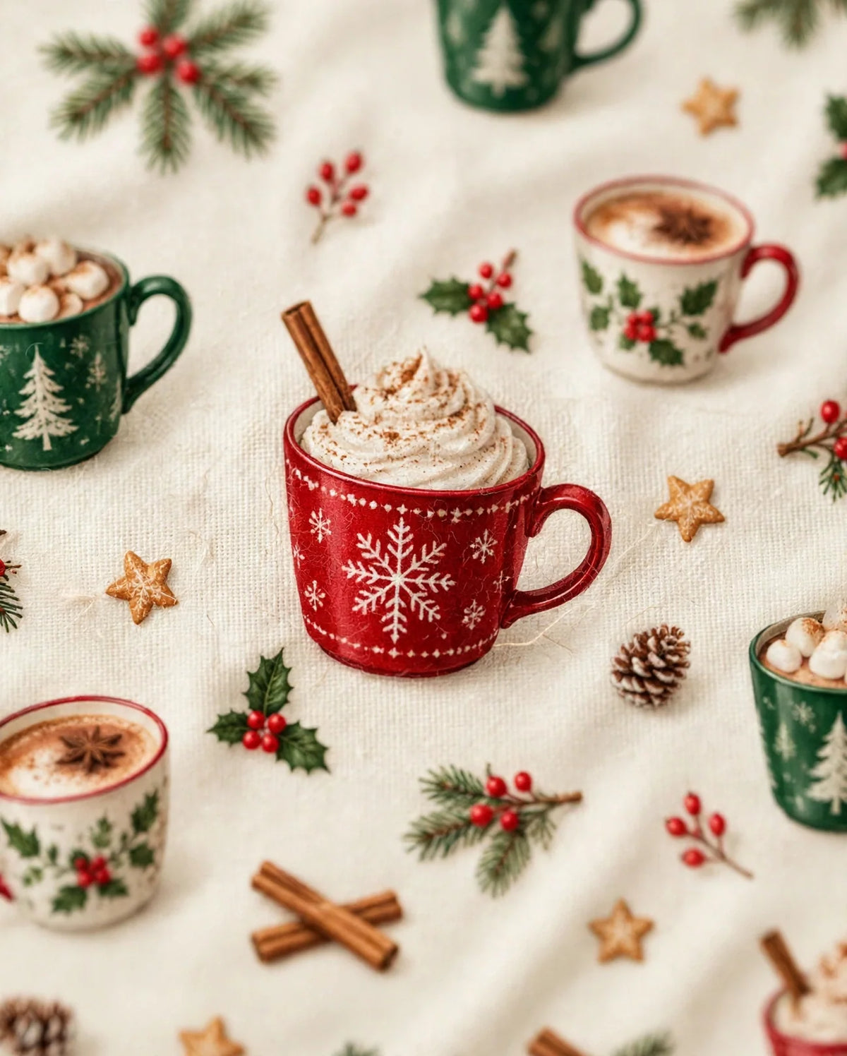 Christmas Coffee & Cocoa — detail