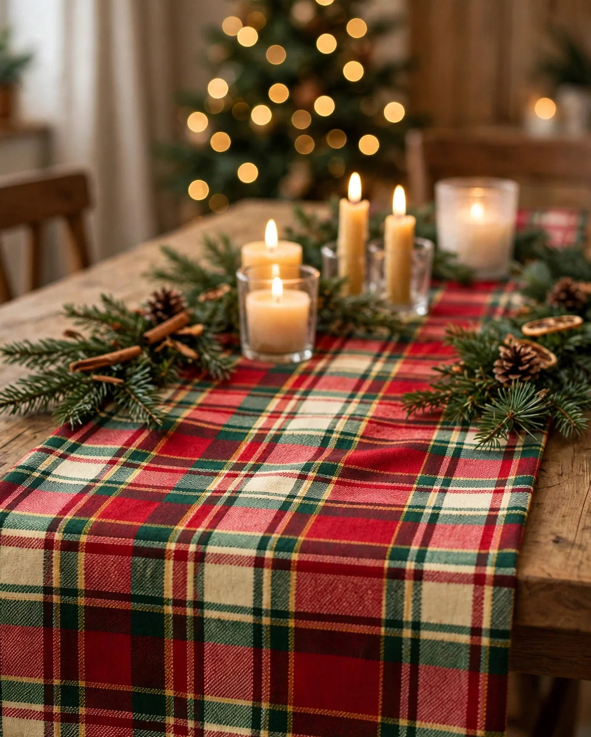 Holiday Red Green Plaid — lifestyle
