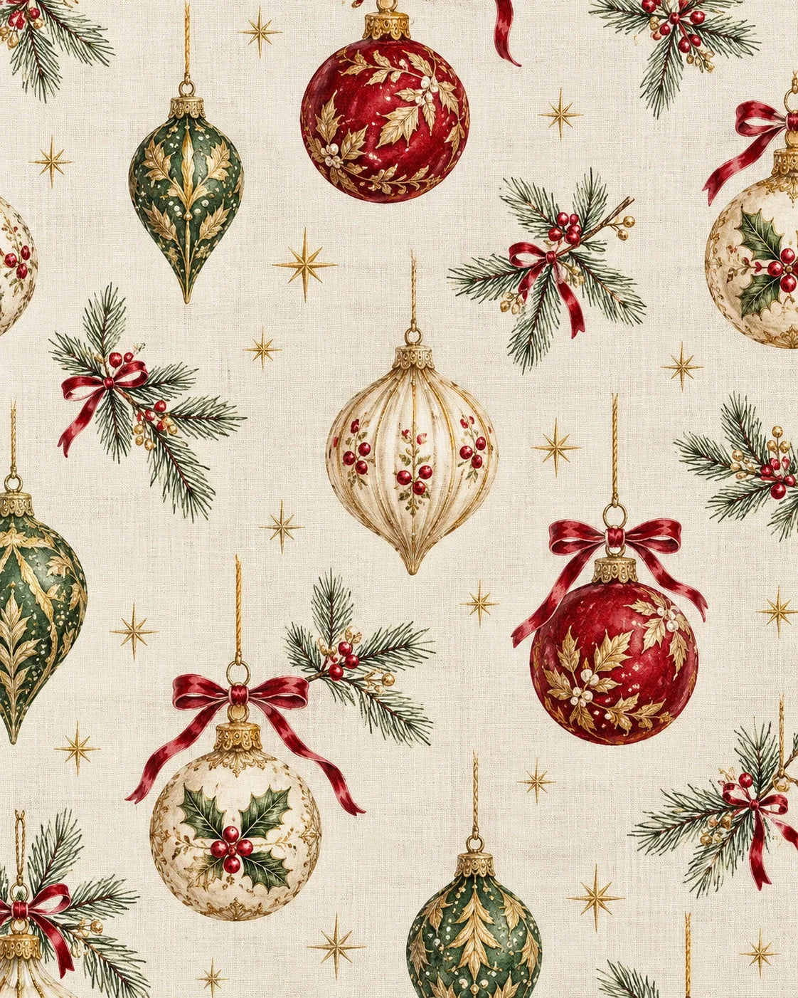 Retro Christmas Ornaments — main