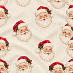 Vintage Santa Holiday Print — pattern artwork