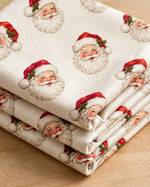 Vintage Santa Holiday Print — folded