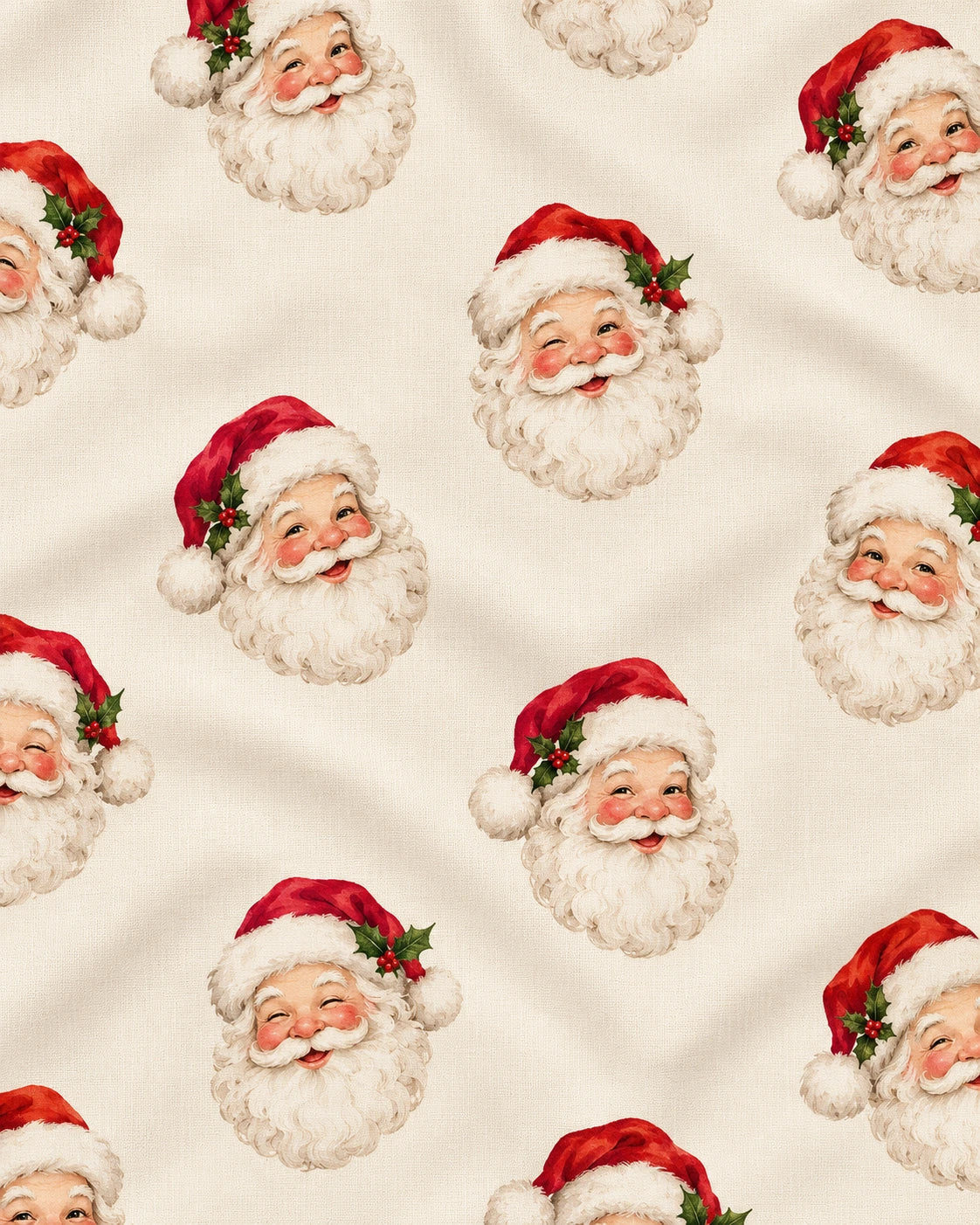 Vintage Santa Holiday Print — main