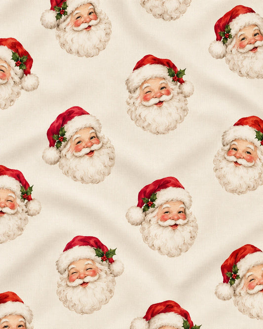 Vintage Santa Holiday Print — main