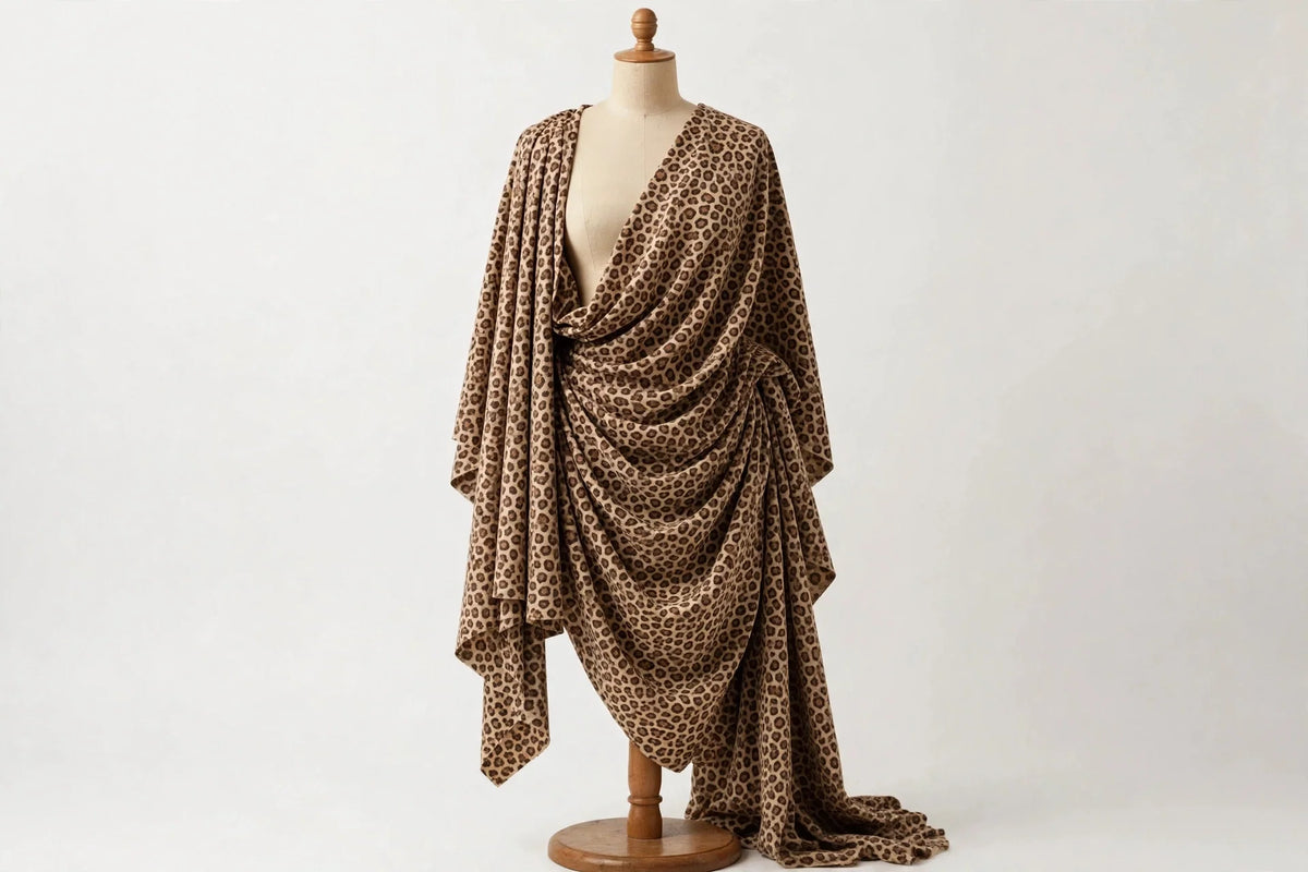 Classic Leopard Cotton — Draped view