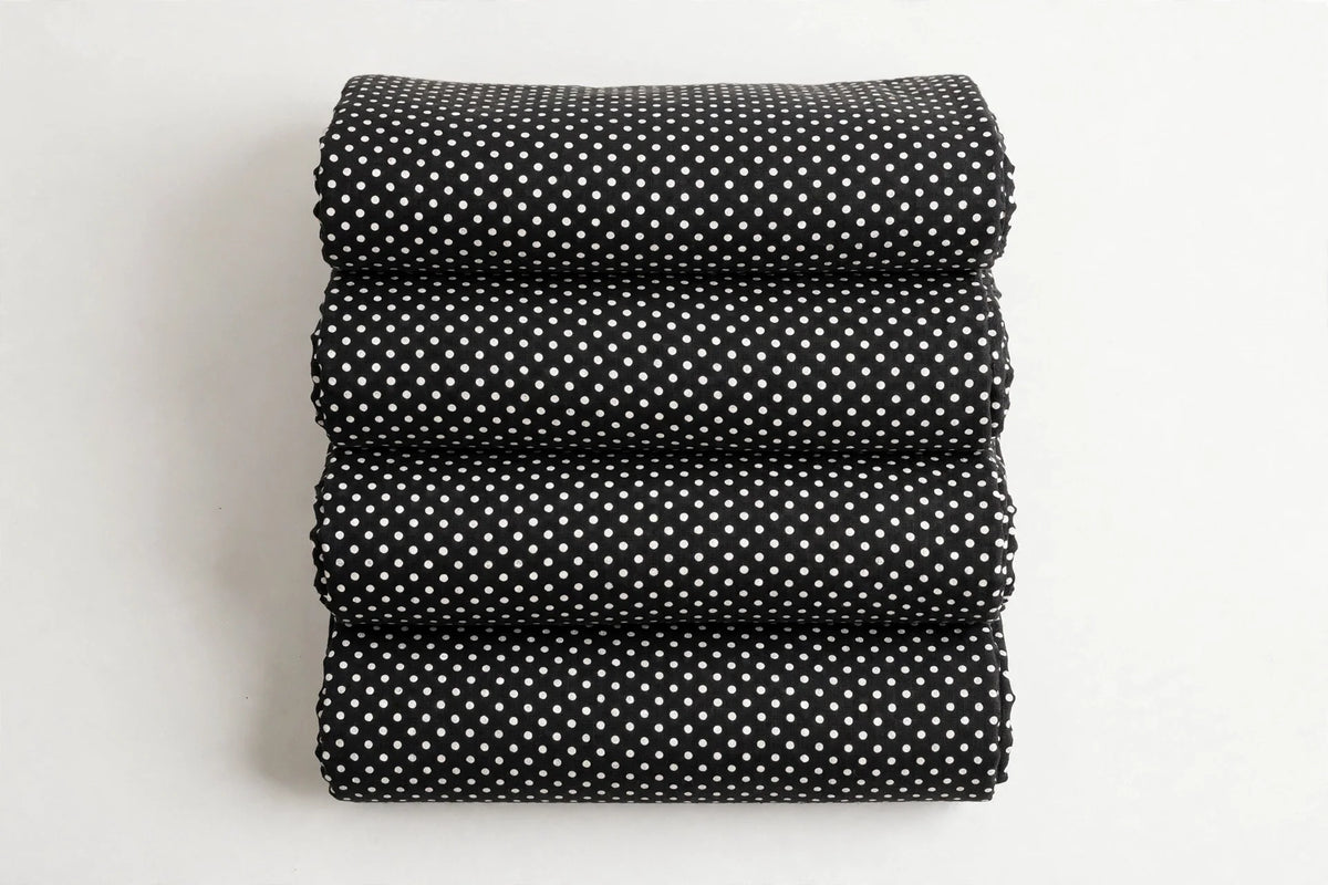Classic Polka Dot Cotton — Folded stack view