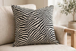 Classic Zebra Cotton — Lifestyle cushion view