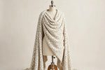 Cloud Leopard Fleece — Draped view