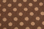 Cocoa Polka Dot Flannel — Pattern detail view